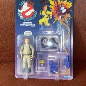 The Real Ghostbusters 2020 Kenner Retro Ray Stantz and Wrapper Ghost Figure NEW
